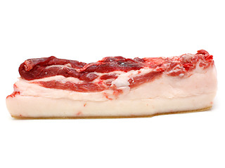 Image showing The big piece of fresh fat 