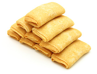 Image showing fried pancakes stuffed is