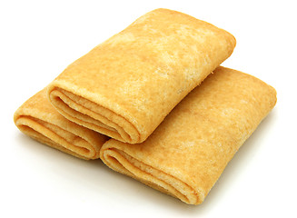 Image showing fried pancakes stuffed 