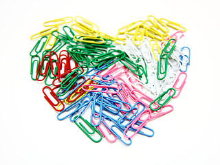 Image showing Color paper clips