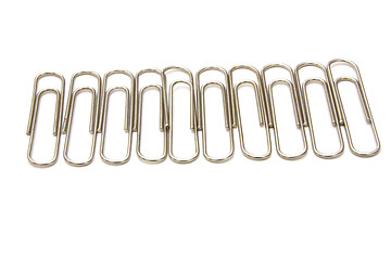 Image showing Paper clip on white