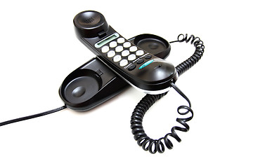 Image showing One black phone with buttons