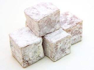 Image showing Turkish delight (lokum) confection 