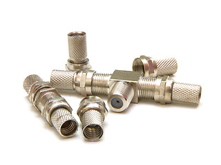 Image showing Professional cable tv connectors