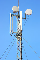 Image showing Aerial mobile communication  