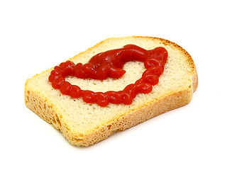 Image showing Healthy sandwich with Ketchup 