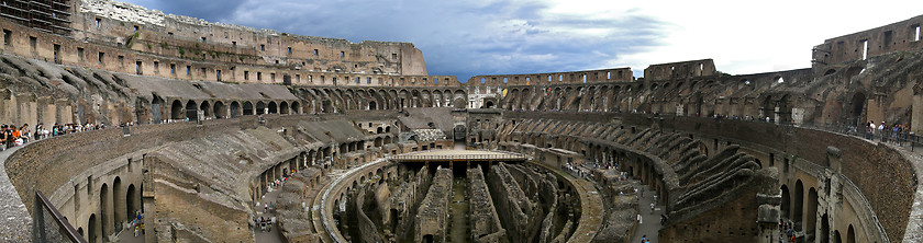 Image showing Panoramic view of Colosseum