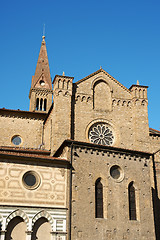 Image showing Church of Santa Maria Novella (side view) in Florence