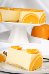 Image showing Orange bavarian cream (bavarese)