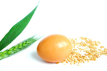 Image showing Egg and wheat