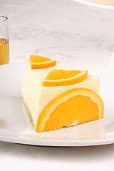 Image showing Orange bavarian cream (bavarese)