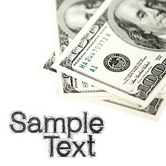 Image showing dollar abstract background