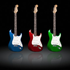 Image showing electric guitars