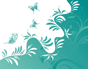 Image showing Abstract flower background