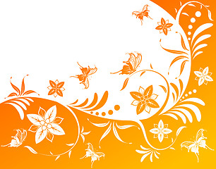 Image showing Abstract flower background