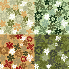 Image showing Seamless flower pattern
