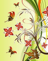 Image showing Flower background