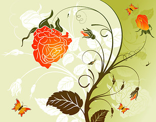 Image showing Flower background