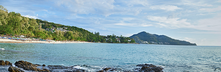 Image showing Panorama of tropical coast