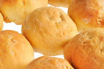 Image showing Buns, standing in a row