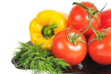 Image showing Vegetables - Tomatoes, peppers