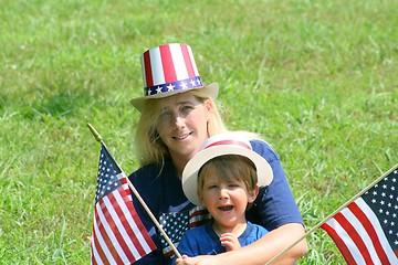 Image showing Young mother and son 