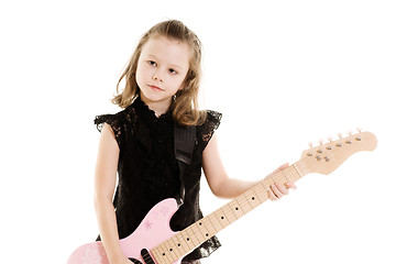 Image showing girl with guitar