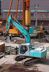 Image showing Digger at construction site