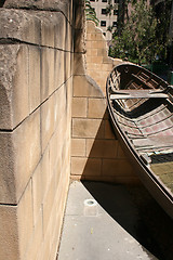 Image showing Boat on the wall