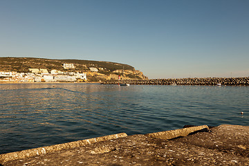 Image showing Lighthouse in port.