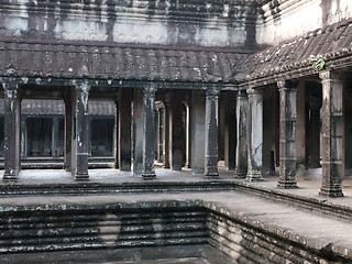 Image showing Interior of Angkor Wat, Cambodia