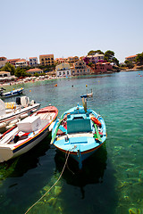 Image showing Fishing boats in Assos, Kefalonia