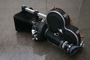 Image showing Vintage movie camera