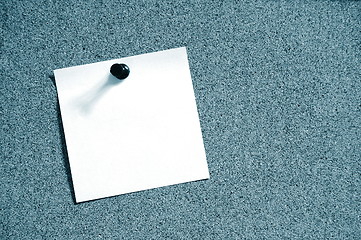 Image showing blank sheet paper on bulletin board