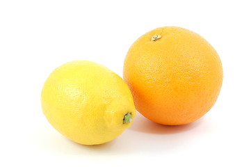 Image showing lemon orange and citron fruit