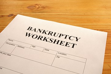 Image showing bankruptcy