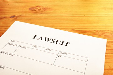 Image showing lawsuit