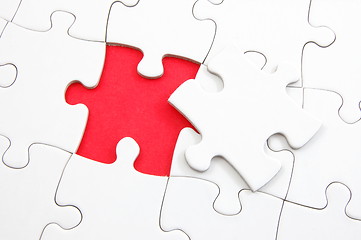 Image showing blank puzzle with missing piece