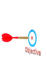 Image showing success concept with dart arrow