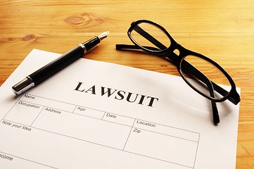 Image showing lawsuit