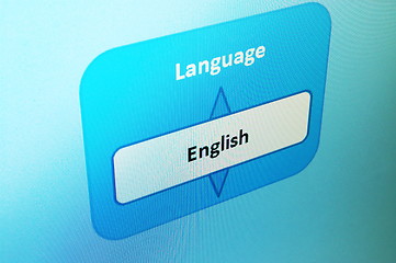 Image showing select language