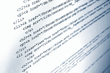 Image showing html internet code