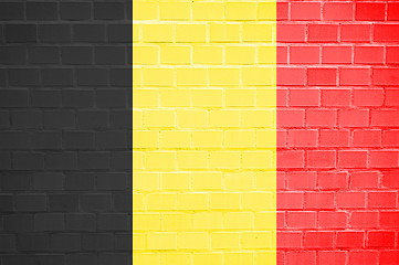 Image showing flag of belgium