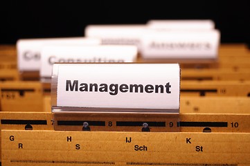 Image showing management