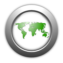 Image showing world map button