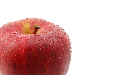 Image showing fresh red apple isolated on white background