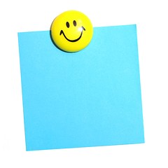 Image showing smiley face and blank paper