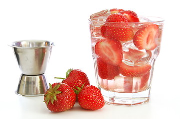 Image showing strawberry summer drink