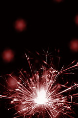 Image showing holiday sparkler