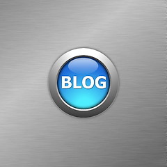 Image showing blue blog button